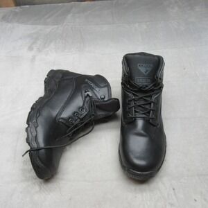 Condor Men 12 Work Boots Black Leather Steel Toe Lace Up Rain Slip Resistant NEW